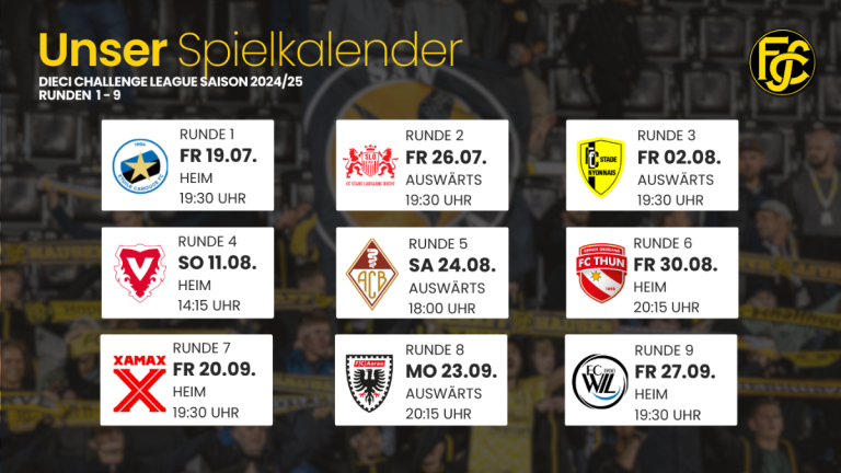 FCS Spielkalender
